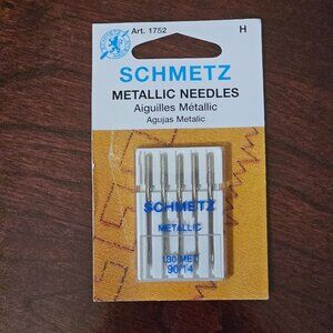 BRAND NEW SCHMETZ 5 METALLIC SEWING NEEDLES #1752